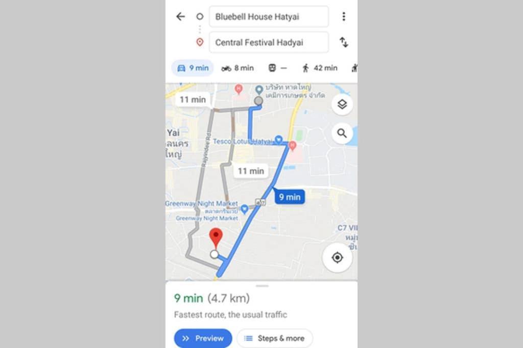 Bluebell House Hatyai - Cosy 3 Bedrooms For 10 Pax - 9 Mins Drive To Lee Grd Ban Kho Hong Extérieur photo